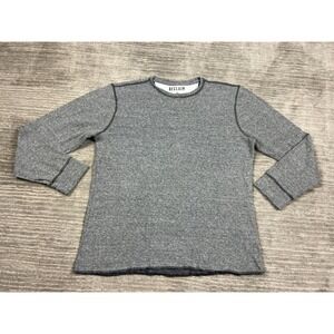 Reclaim Shirt Mens XL Grey Thermal Long Sleeve FK002 Cotton Contrast Stitching